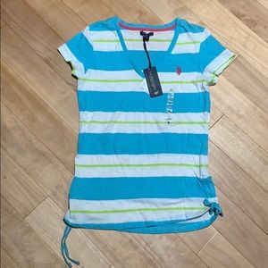 US Polo Assn striped shirt - medium